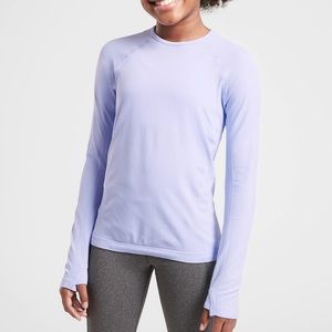 Athleta Girl Power Up Long Sleeve Shirt 💜💙